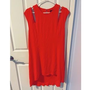 BCBGMAXAZRIA silk red mini dress